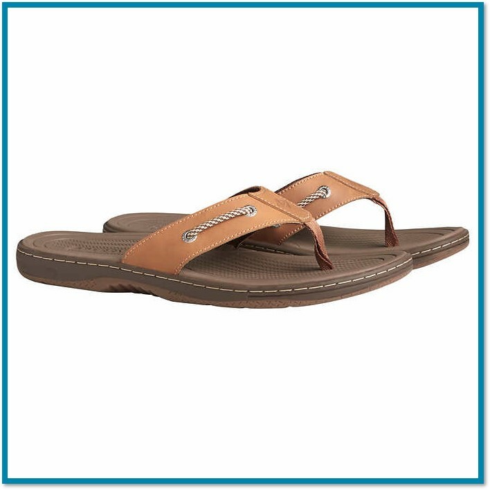 sperry leather sandals
